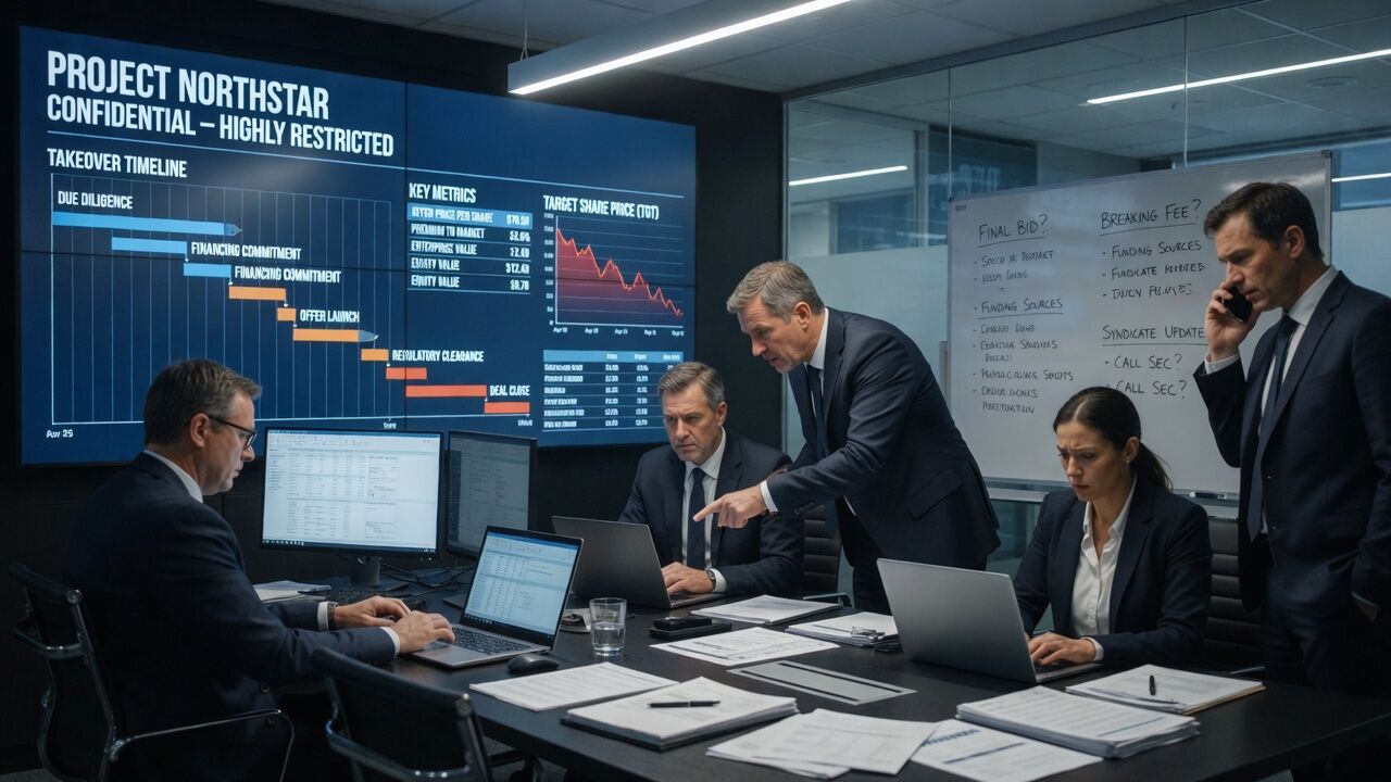 An analyst presenting growth figures to a boardroom